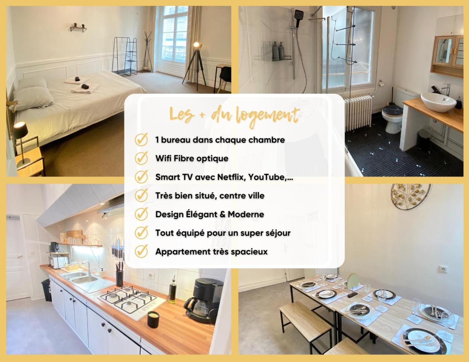 L'Appartement Privilege - 4 Chambres - Coeur D'Angers, Spacieux Et Elegant Exteriör bild